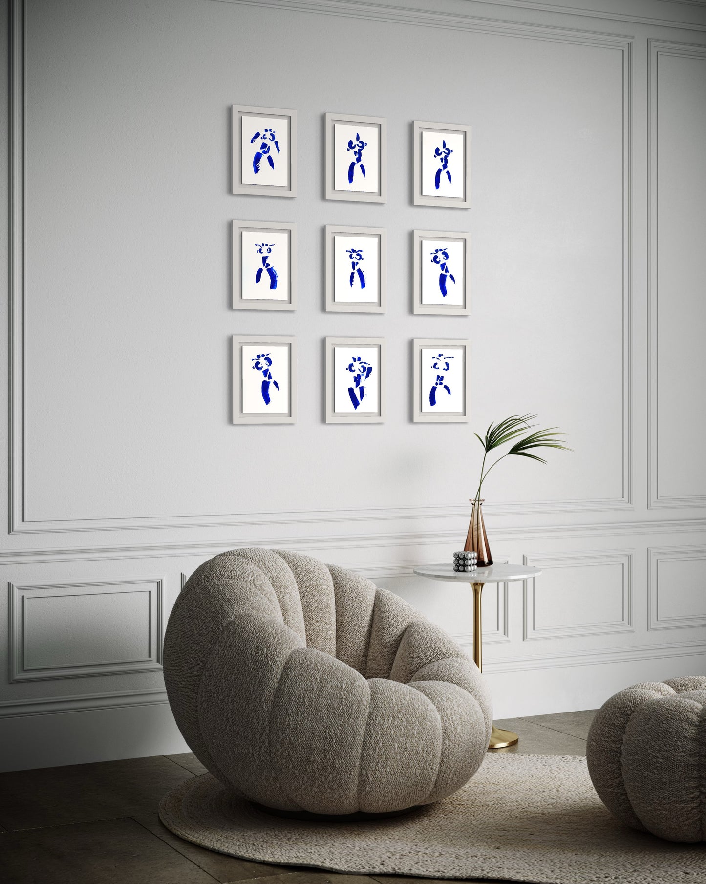 MINI COBALT BLUE FRAMED POSTER