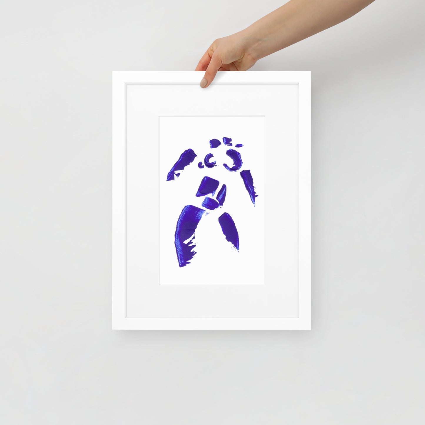 MINI COBALT BLUE FRAMED POSTER