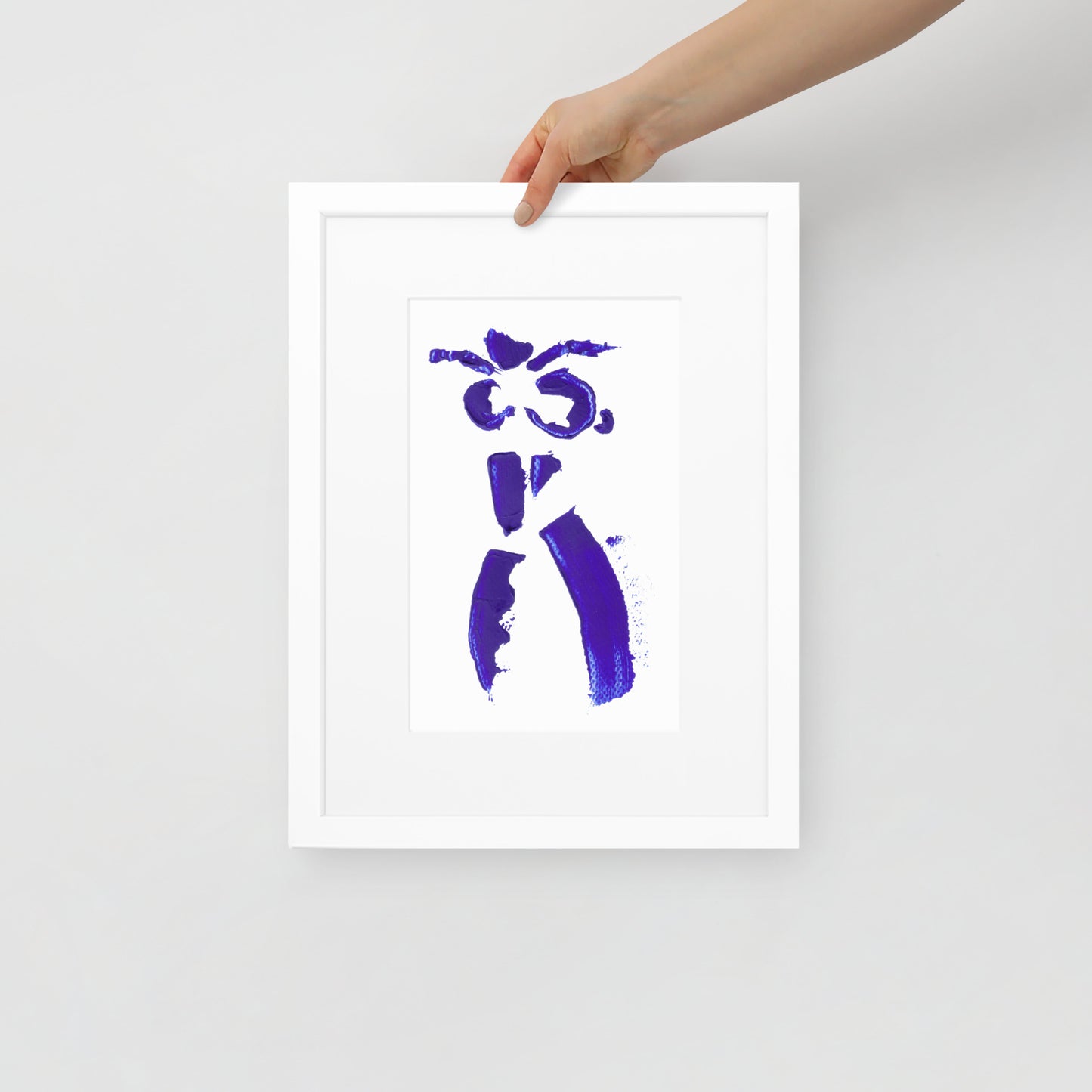 MINI COBALT BLUE FRAMED POSTER