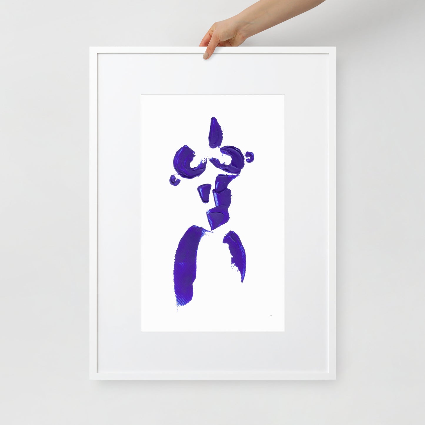 MINI COBALT BLUE FRAMED POSTER