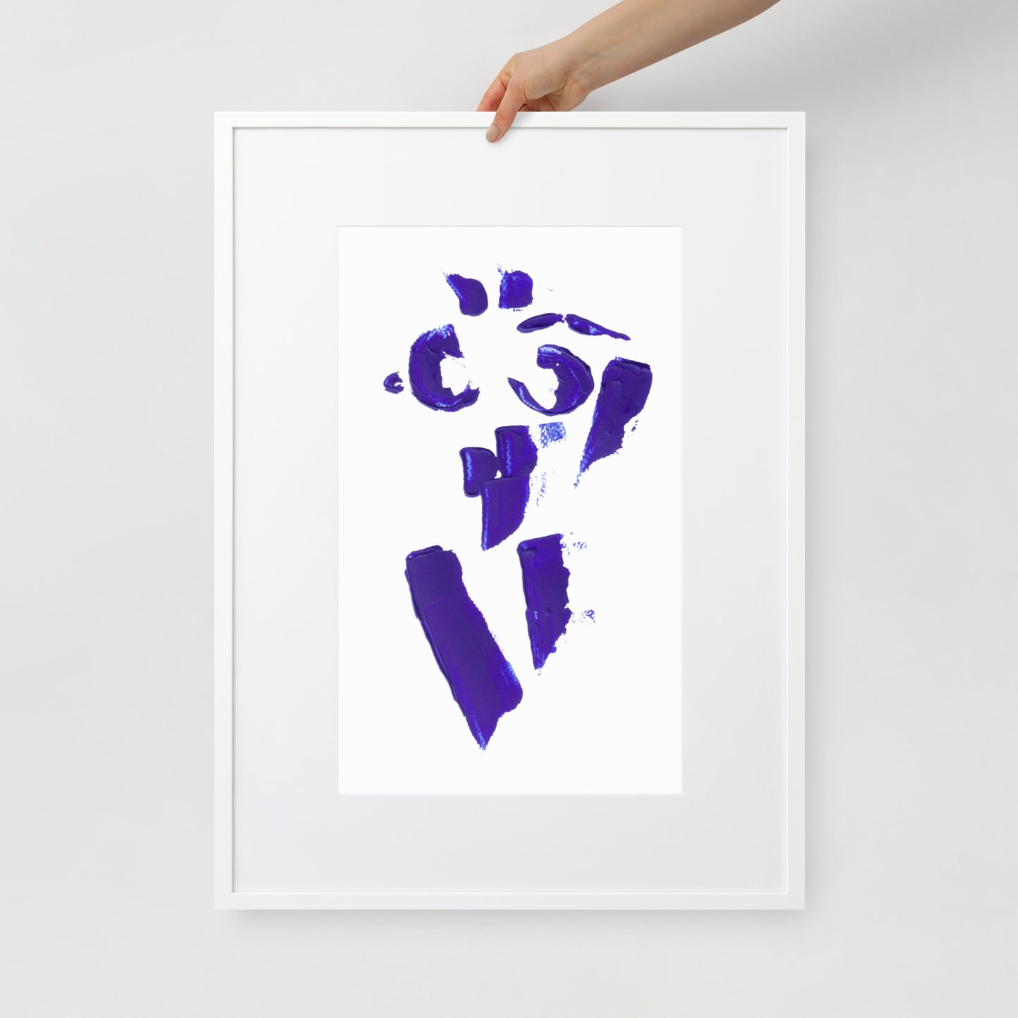 MINI COBALT BLUE FRAMED POSTER