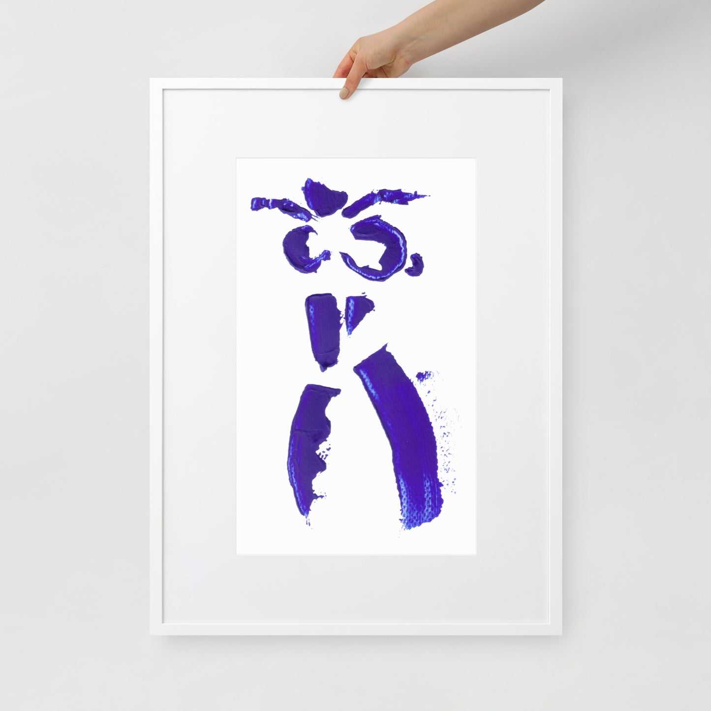 MINI COBALT BLUE FRAMED POSTER
