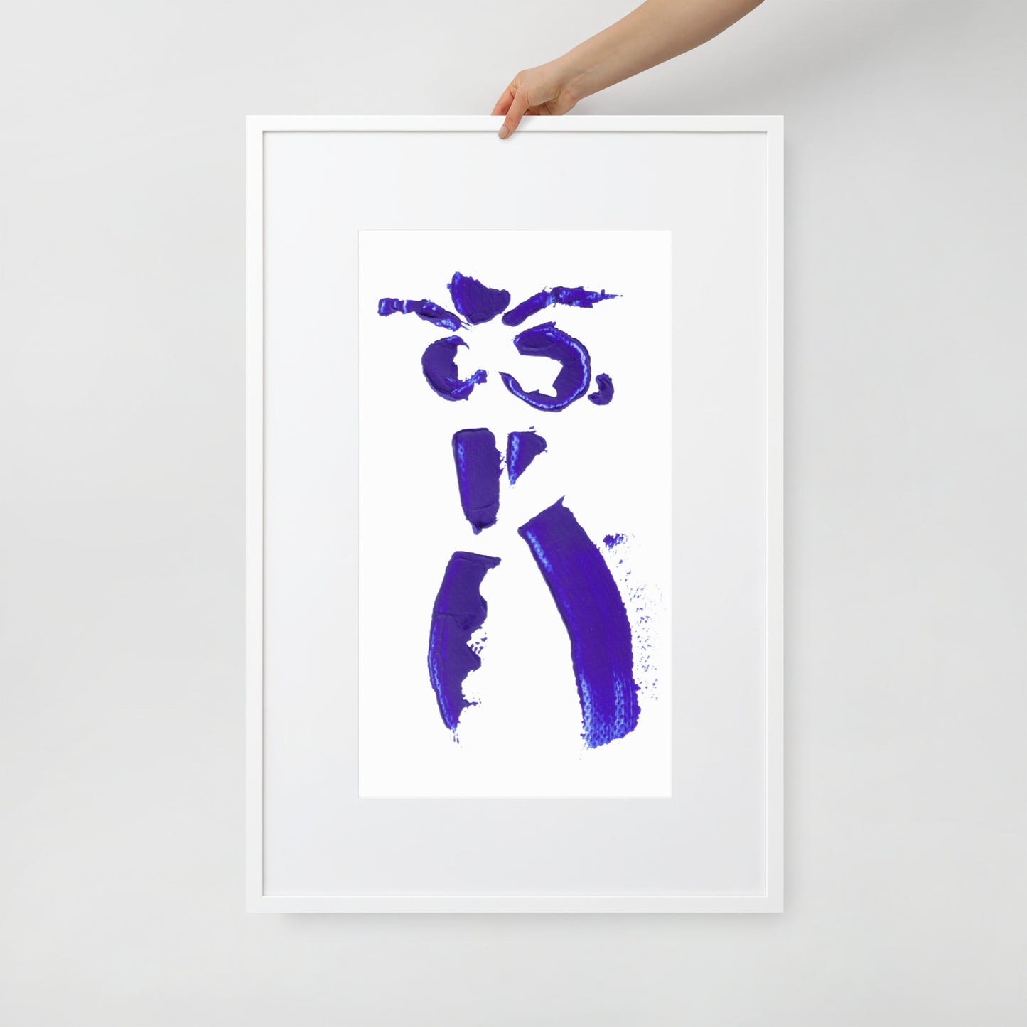 MINI COBALT BLUE FRAMED POSTER