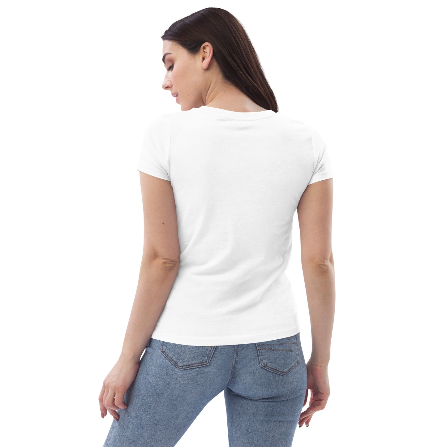 KEL STUDIO ART BLUE Women's fitted eco tee