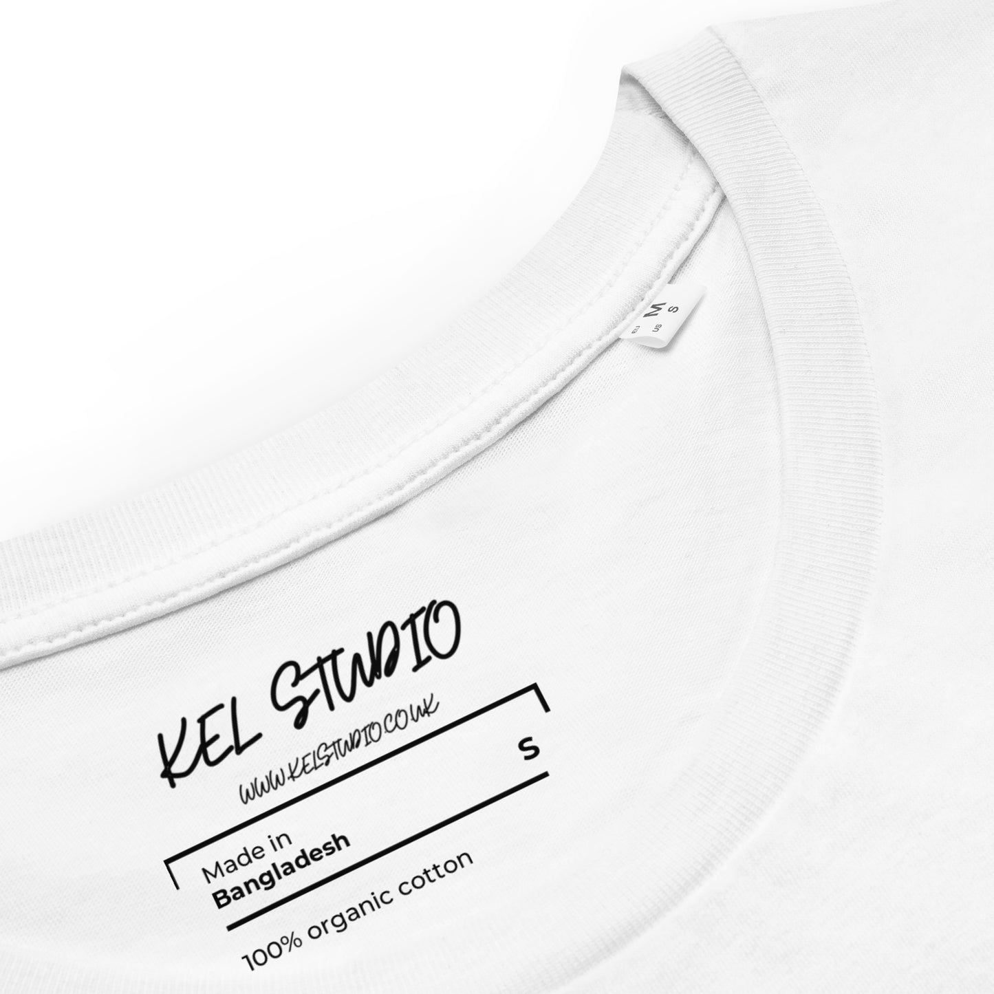 KEL STUDIO ART BLUE Women's fitted eco tee