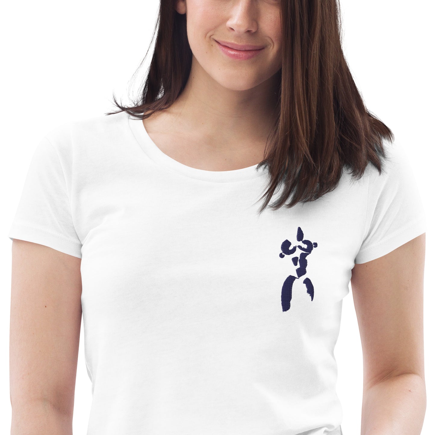 KEL STUDIO ART BLUE Women's fitted eco tee