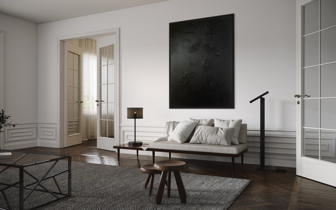 HOW TO USE BLACK PAINTINGS IN YOUR INTERIOR