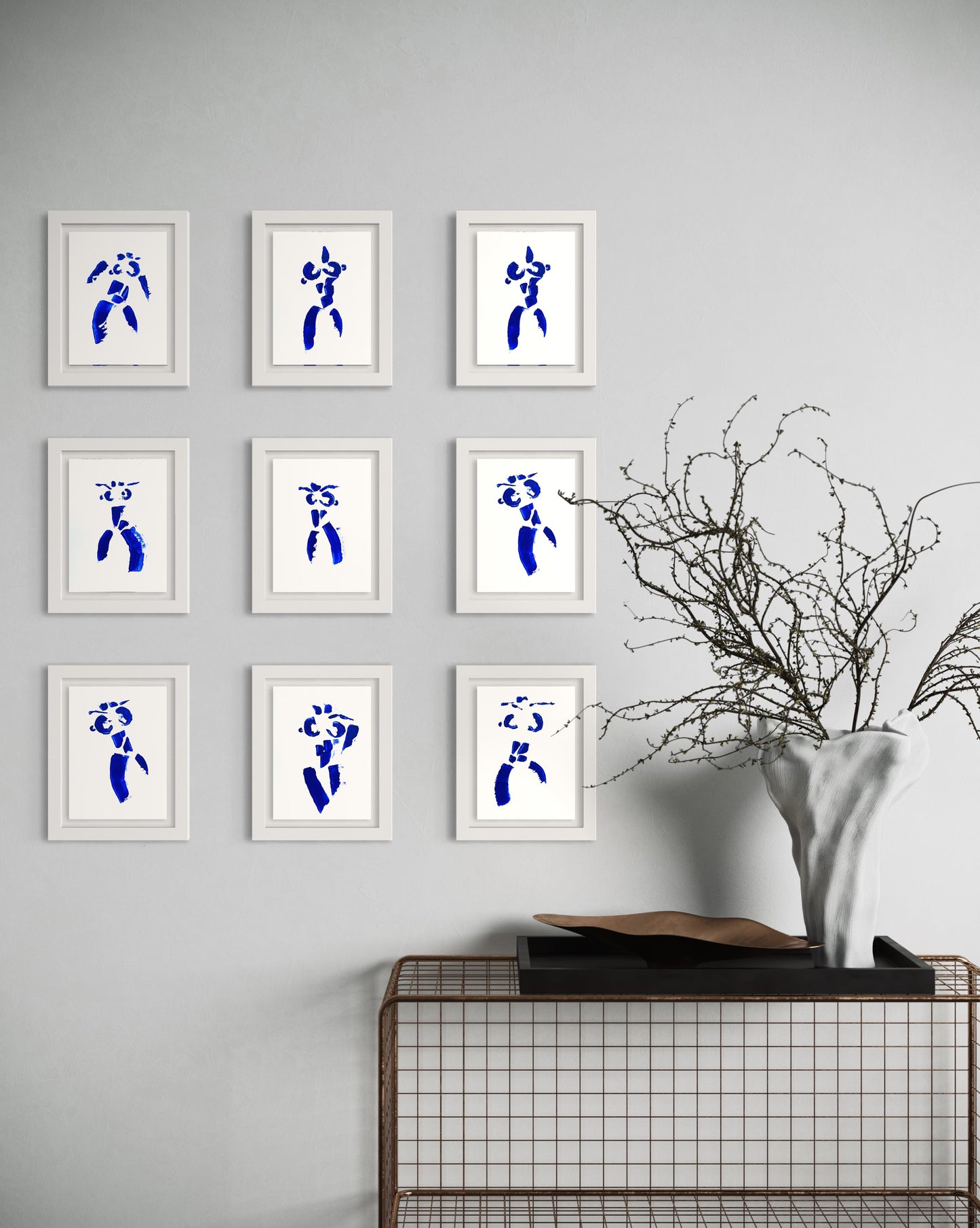 MINI COBALT BLUE FRAMED POSTER