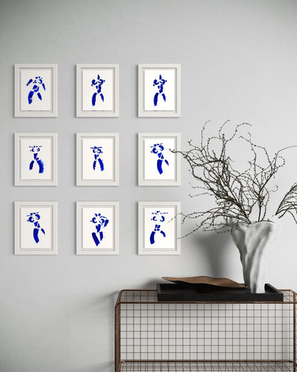 MINI COBALT BLUE FRAMED POSTER
