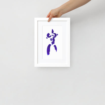 MINI COBALT BLUE FRAMED POSTER