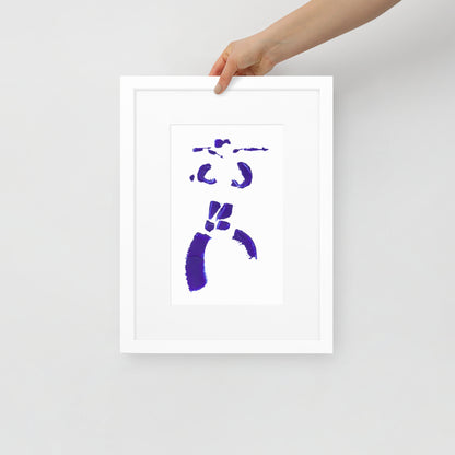 MINI COBALT BLUE FRAMED POSTER