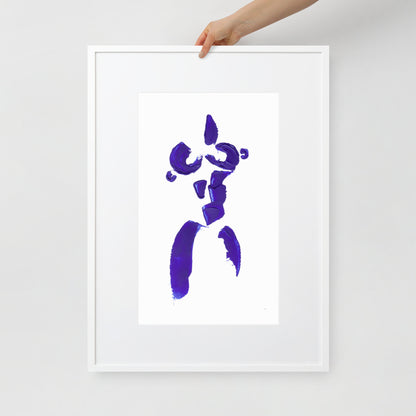 MINI COBALT BLUE FRAMED POSTER