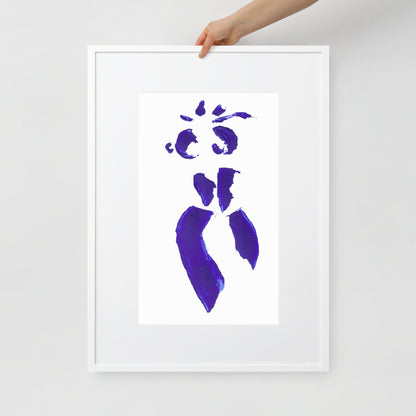 MINI COBALT BLUE FRAMED POSTER