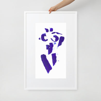 MINI COBALT BLUE FRAMED POSTER
