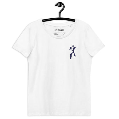 KEL STUDIO ART BLUE Women's fitted eco tee