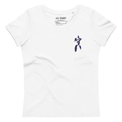 KEL STUDIO ART BLUE Women's fitted eco tee